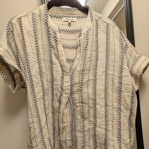 Madewell Lightspun Lakeline Popover Shirt XS